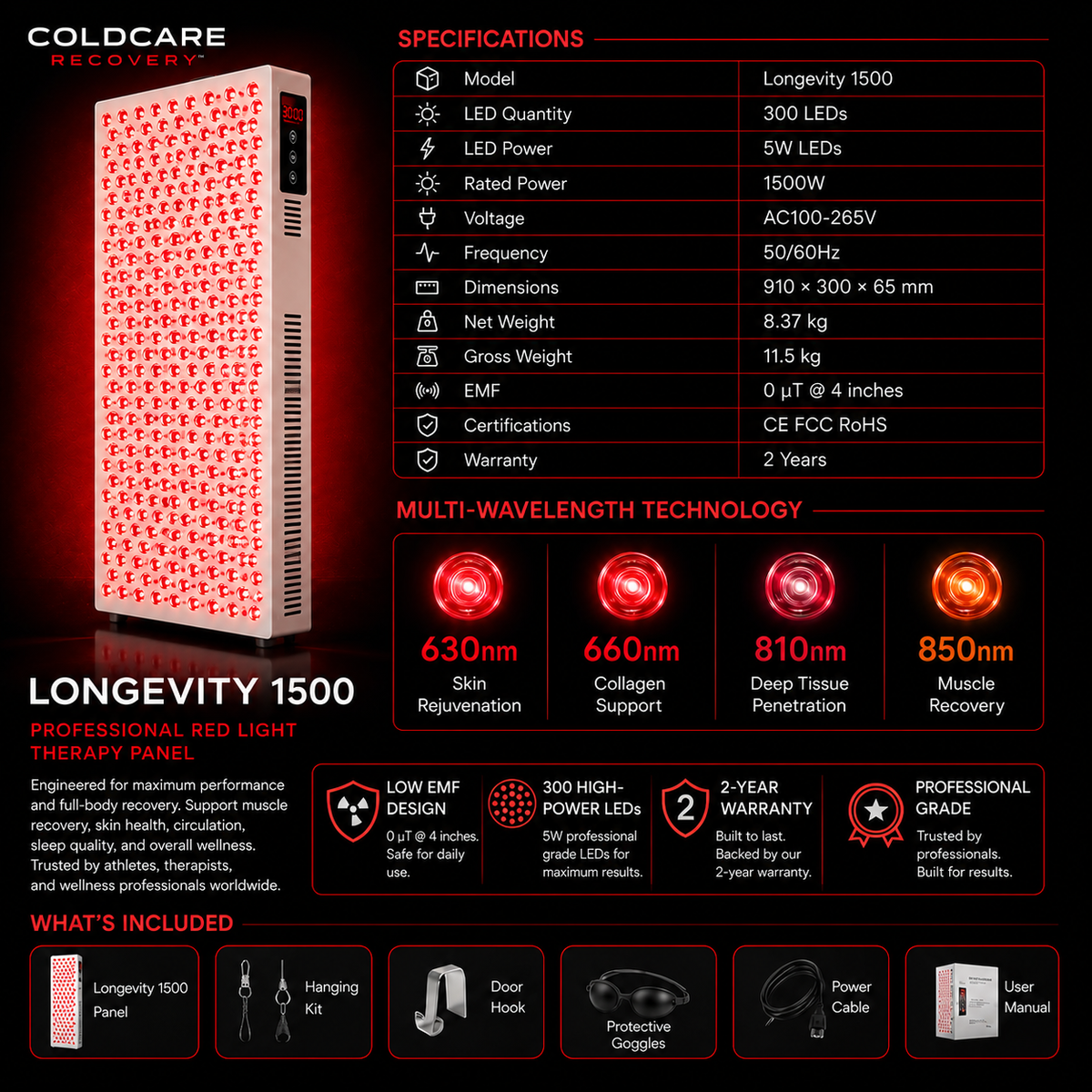 ColdCare Recovery™ Longevity 1500