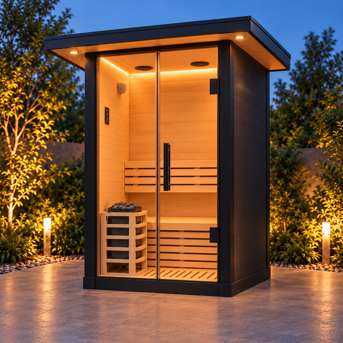 ColdCare 1-Person Finnish Sauna for Outdoors