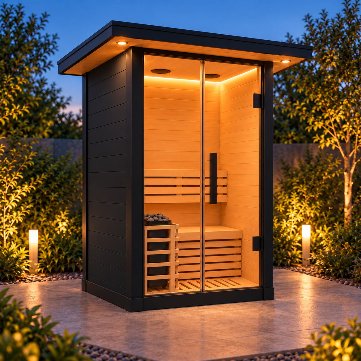 ColdCare 1-Person Finnish Sauna for Outdoors